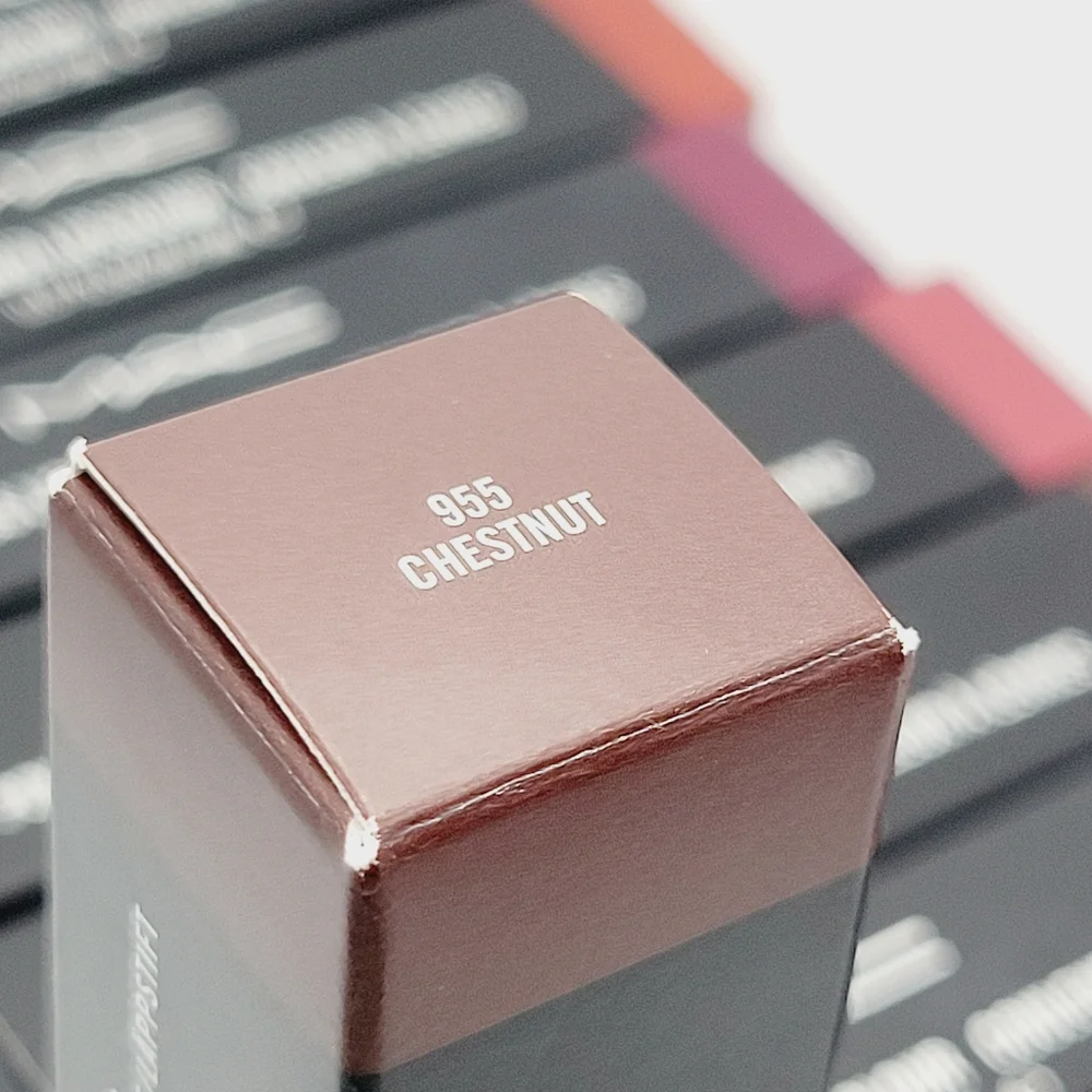MAC Cosmetics Powder Kiss Liquid Lipsticl Chestnut Warm Brown Brand New In Box